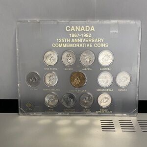 Canada 1867-1992 125Th Anniversary Commemorative Coins